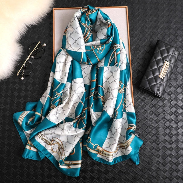 Luxury brand designer silk scarf women 2020 new spring summer shawls a –  NiceYouths